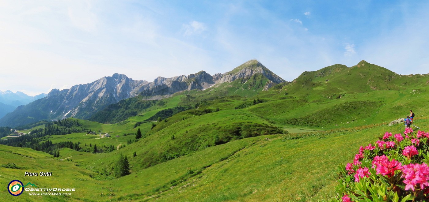 22 Vista panoramica dal Pegherolo al Cavallo al Siltri, alla Forcella Rossa.JPG